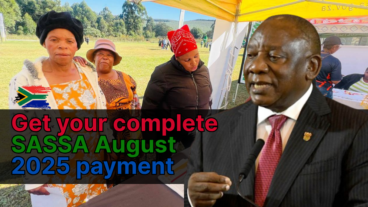 SASSA August 2025 Payment Dates: Complete Schedule & New Rates